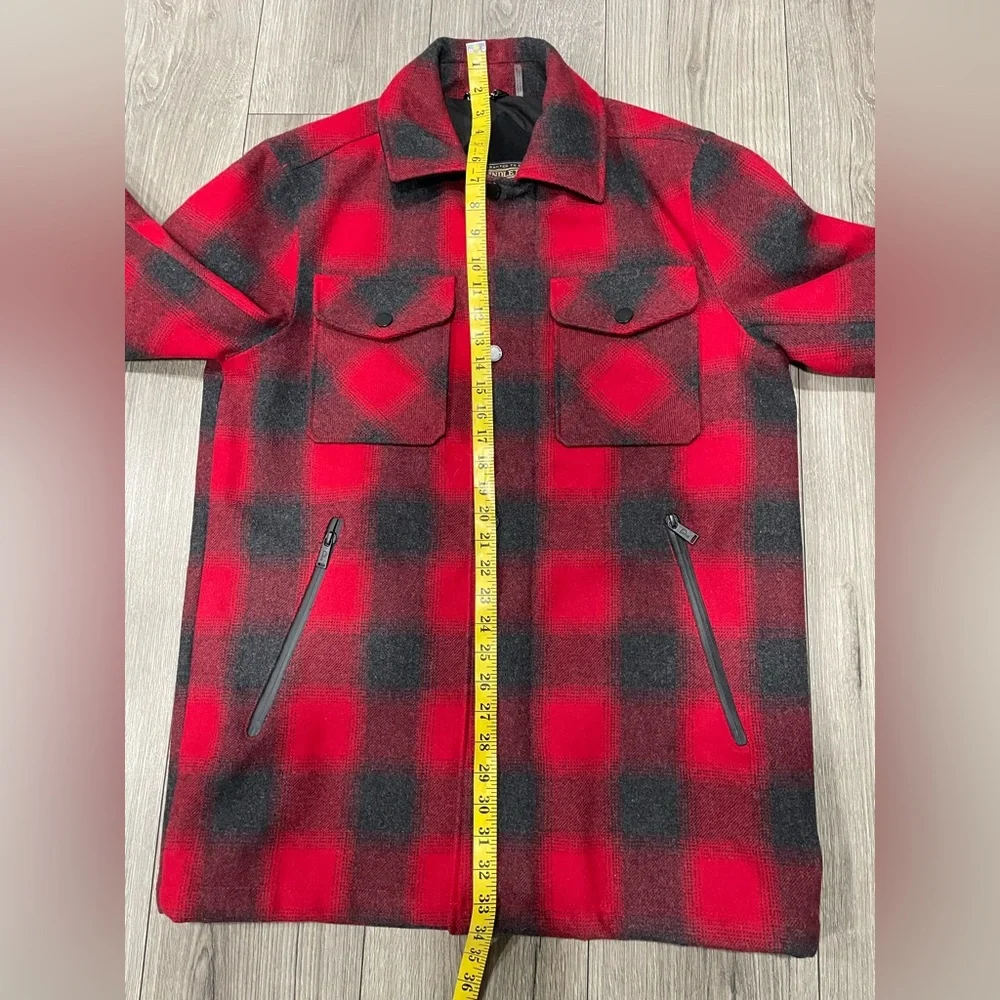 Pendleton Longmont Wool Blend Insulated /‎ Lined Shirt Jacket Red Ombre Sz M